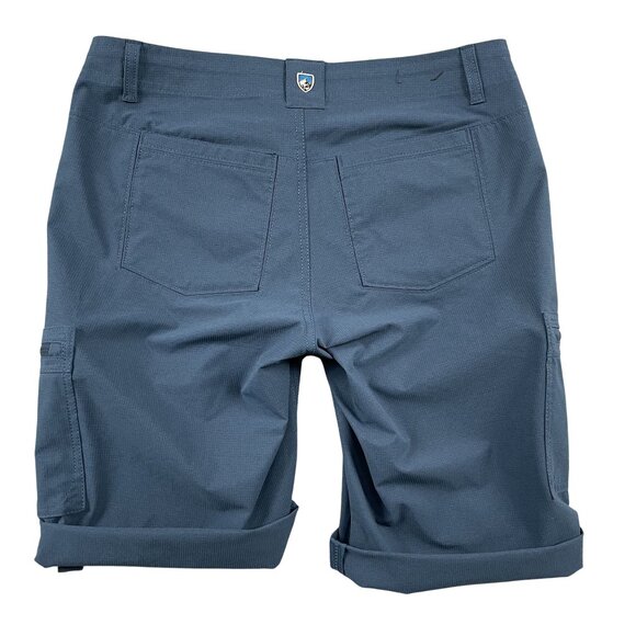 Kuhl Cargo Shorts Womens 6 Horizon Blue Hiking Outdoor Roll Up - Picture 3 of 10